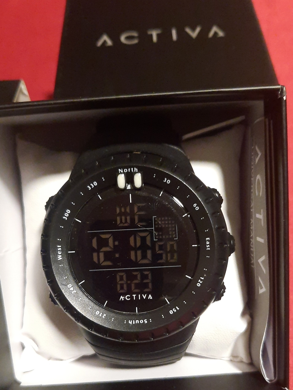Activa Black On Black Watch Digital Sport Dial